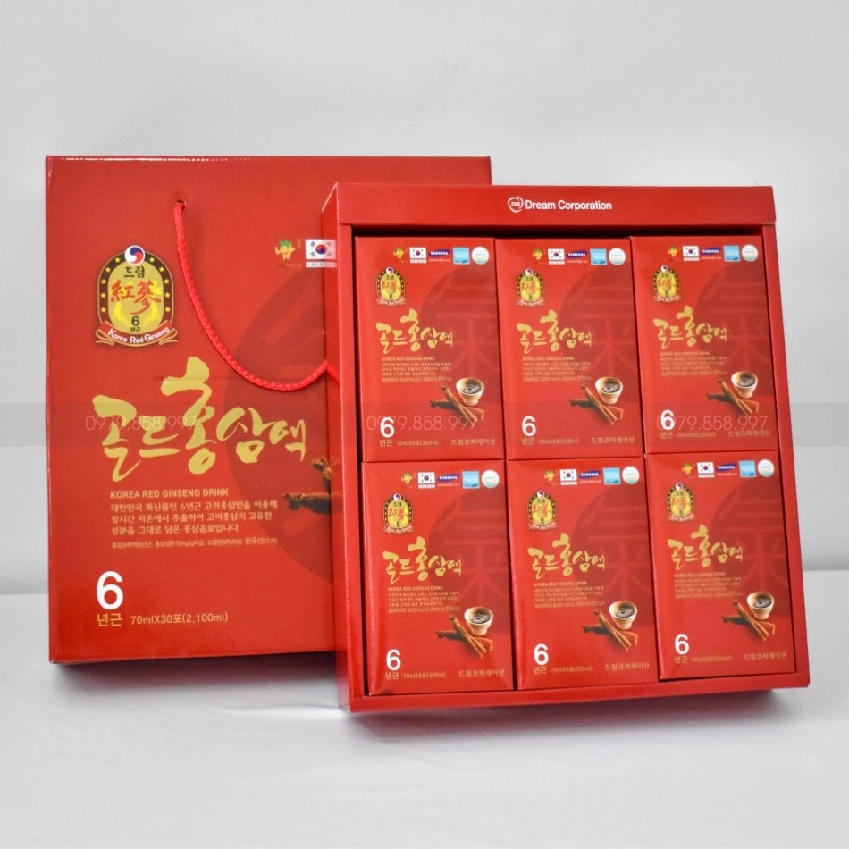 Chi tiết hình ảnh Nước Hồng Sâm Chén Dream Hàn Quốc Hộp 70 ml x 30 Gói
