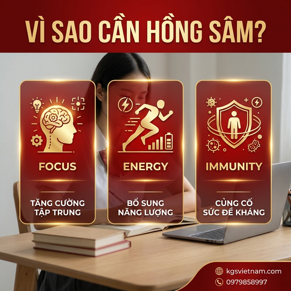 vì sao cần hồng sâm trong thi cử