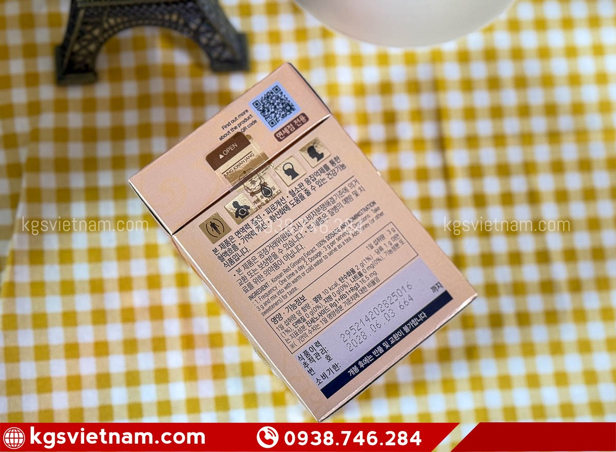 Hình Ảnh Chi Tiết Thành Phần Lọ Cao Hồng Sâm Royal Jung Kwan Jang KGC 240g