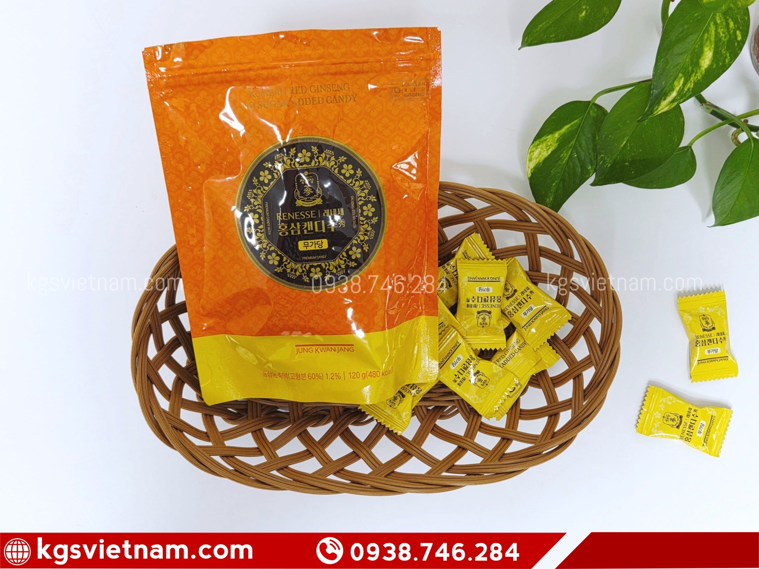 hộp kẹo sâm KGC Jung Kwan Jang giúp tăng cường sức đề kháng