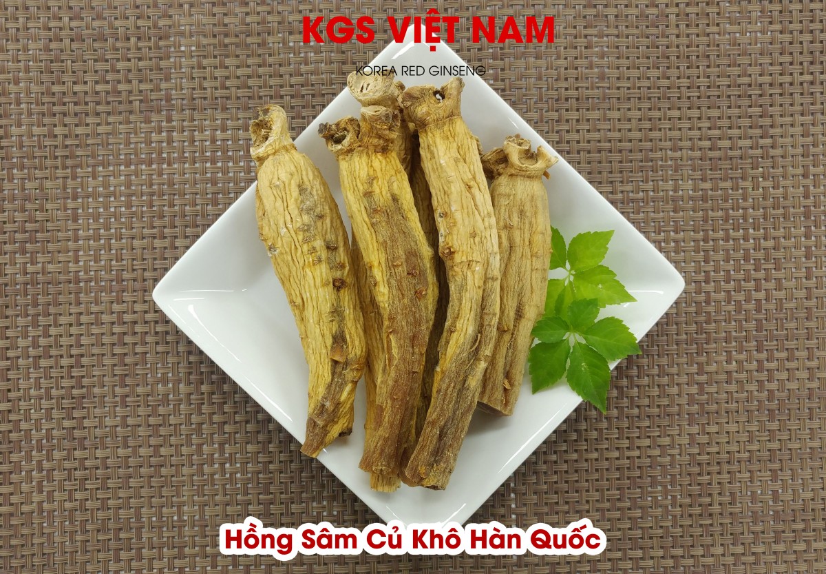 Hồng Sâm Củ Khô Hàn Quốc Nguyên Củ