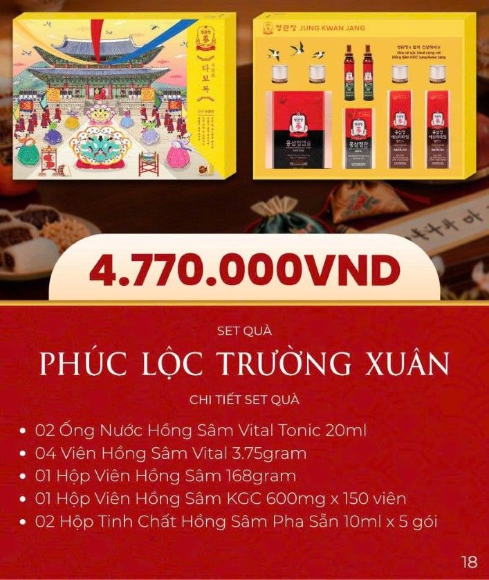 set quà tết Phúc Lộc Trường Xuân