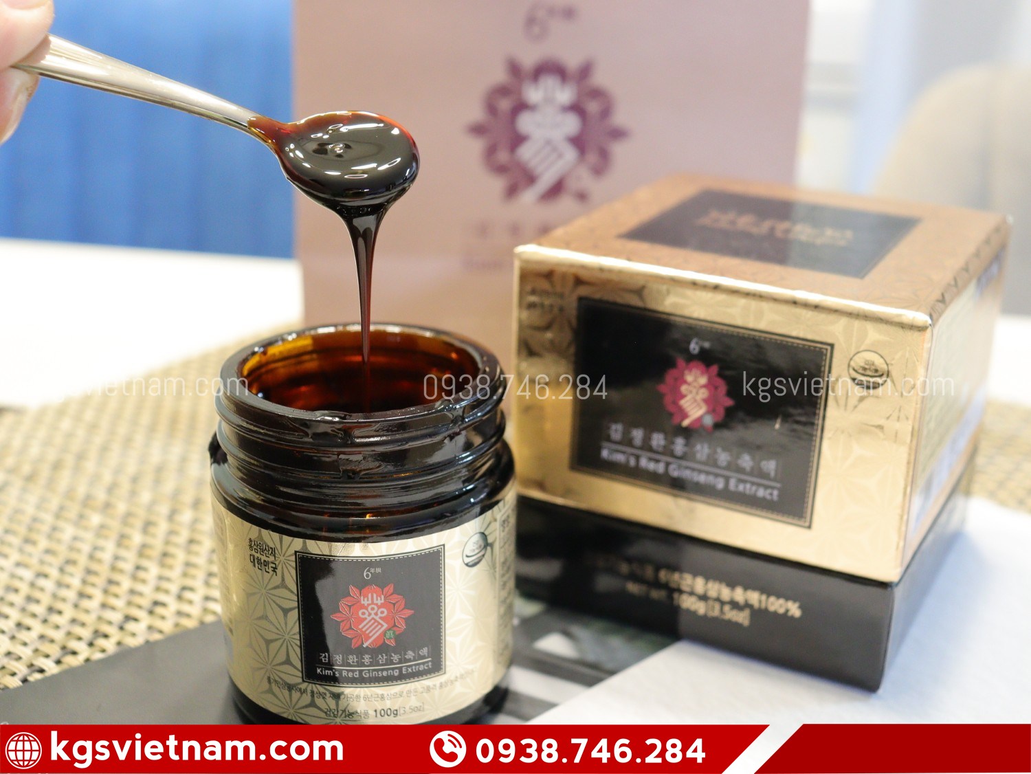 Hộp Cao Hồng Sâm Kim’s Red Ginseng Extract 100g chính hãng KGS Việt Nam