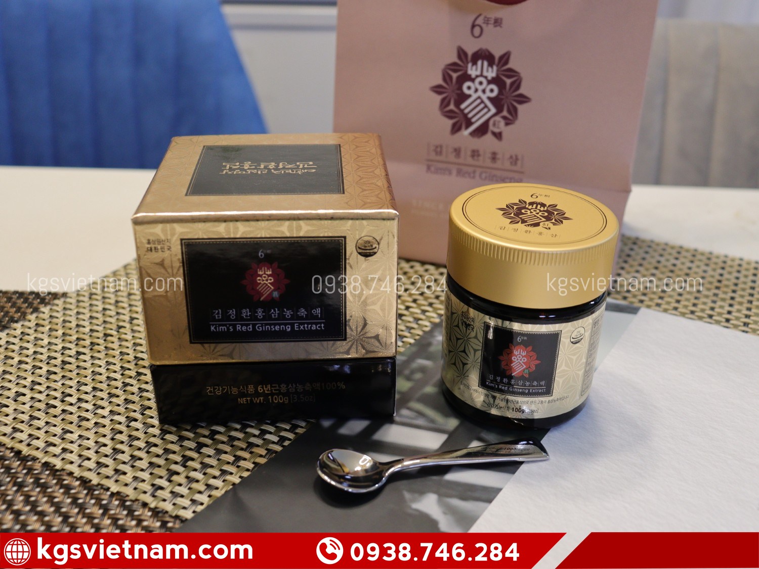 Cao hồng sâm Kim’s 100g chiết xuất 100% sâm đỏ 6 năm tuổi