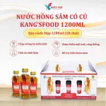Nước hồng sâm có củ Kang's Food 120ml x 10 chai