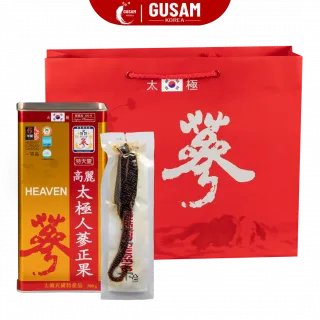 Thiên Sâm Chính Phủ Tẩm Mật Ong VVIP 300g 6 Củ