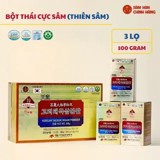 Bột thái cực sâm( Thiên Sâm) Daedong 100g x 30 lọ