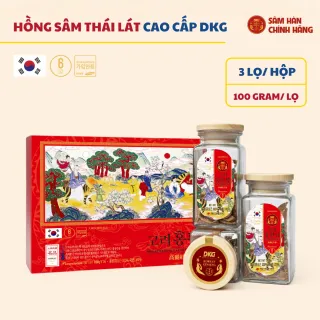 Hồng sâm khô cắt lát cao cấp Daedong 100g x 3 lọ