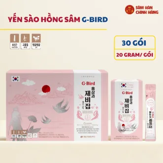 Thạch hồng sâm yến sào G-BIRD Daedong 20g x 30 gói
