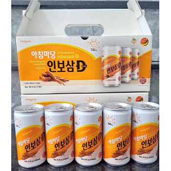 Nước Hồng Sâm Lon Achimmadang Inbosam D 180ml x 10 Lon