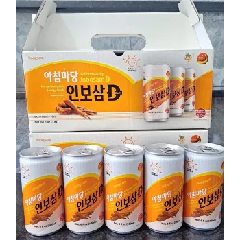 Nước Hồng Sâm Lon Achimmadang Inbosam D 180ml x 10 Lon