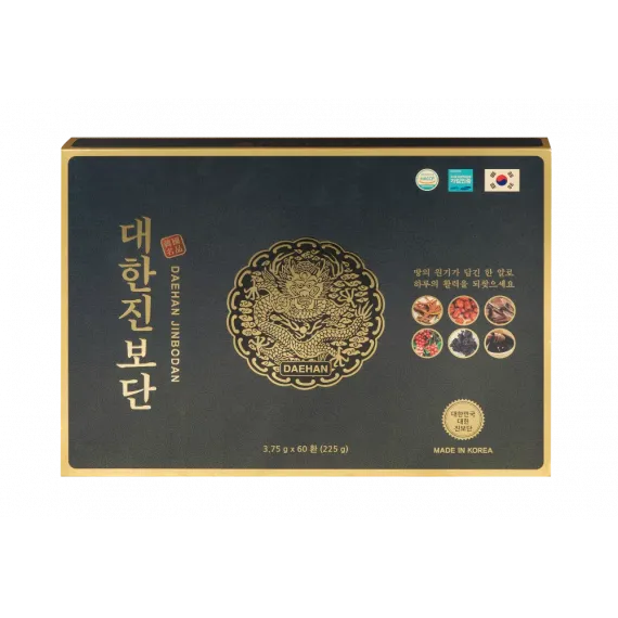 An Cung Chính Phủ Hàn Quốc Rồng Vàng Daehan Jinbodan 3,75g x 60 Viên
