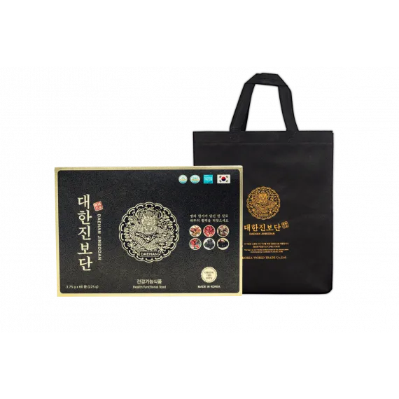 An Cung Chính Phủ Hàn Quốc Rồng Vàng Daehan Jinbodan 3,75g x 60 Viên