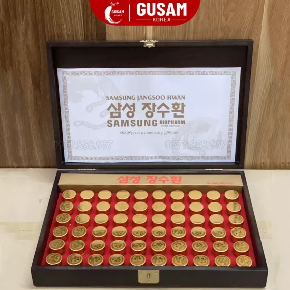An Cung Trầm Hương Samsung Jangsoo Hwan Hàn Quốc 3,75g x 60 Viên