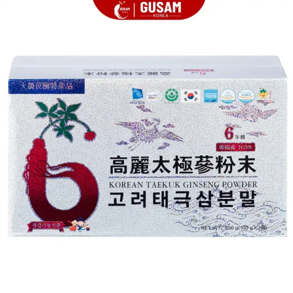 Bột Thiên Sâm Chính Phủ Hàn Quốc Premium 100g x 3 lọ
