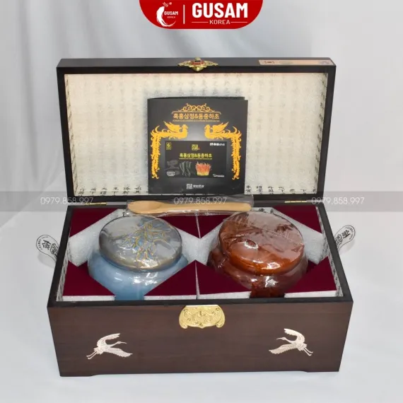Cao Hắc Sâm Đông Trùng Hạ Thảo Achimmadang Hàn Quốc Hộp 2 Hũ 500g x 2 Hũ