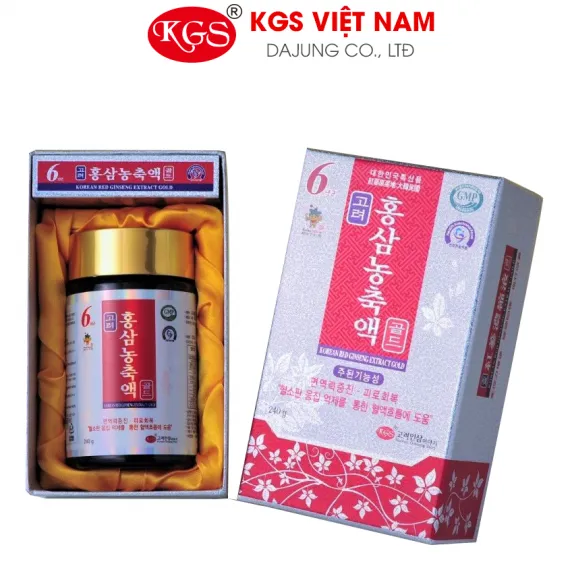 Cao hồng sâm ánh bạc gold KGS Hàn Quốc 240g