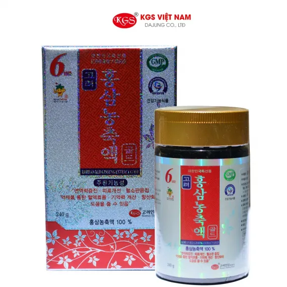 Cao hồng sâm ánh bạc gold KGS Hàn Quốc 240g
