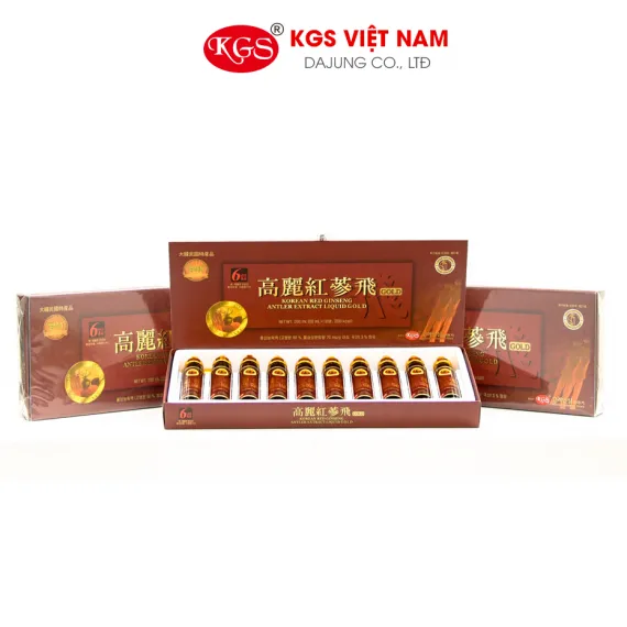 Chiết xuất Hồng Sâm Nhung Hươu KGS 10 ống