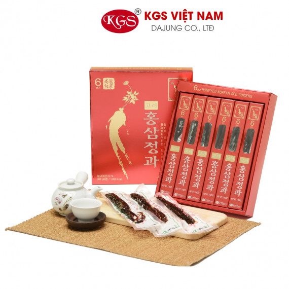 Hồng sâm củ tẩm mật ong KGS Hàn Quốc KGS 50g x 6