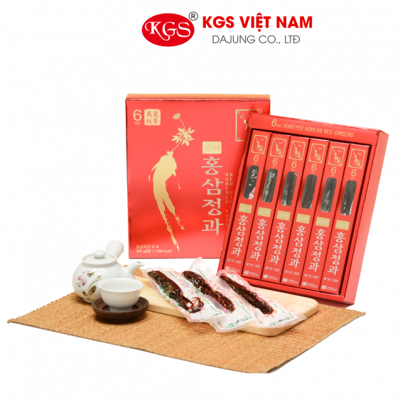 Hồng sâm củ tẩm mật ong KGS Hàn Quốc KGS 50g x 6