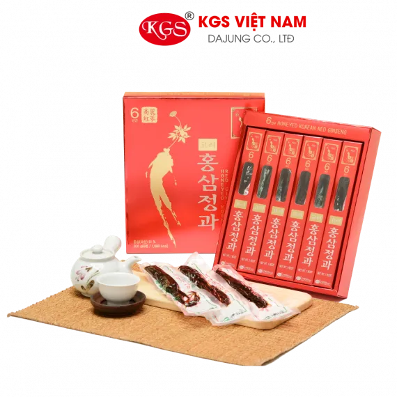 Hồng sâm củ tẩm mật ong KGS Hàn Quốc KGS 50g x 6