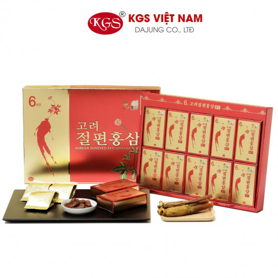 Hồng sâm lát tẩm mật ong KGS Hàn Quốc 20g x 10 gói