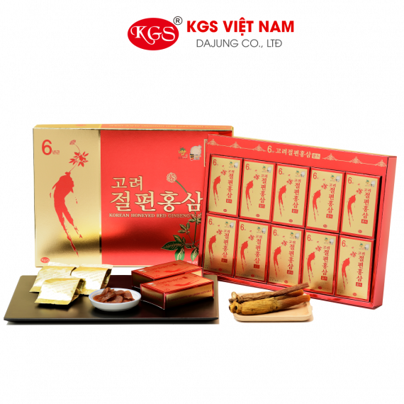 Hồng sâm lát tẩm mật ong KGS Hàn Quốc 20g x 10 gói