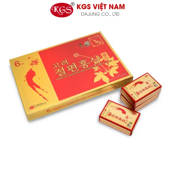 Hồng sâm lát tẩm mật ong KGS Hàn Quốc 20g x 10 gói
