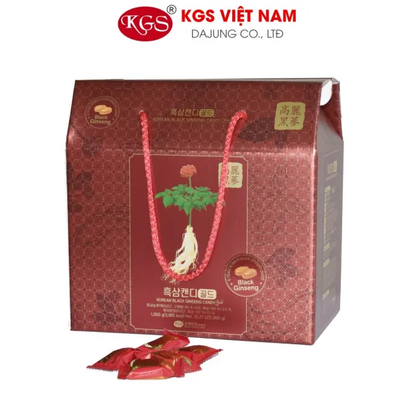 Kẹo Hắc Sâm KGS Hộp Giấy 1Kg