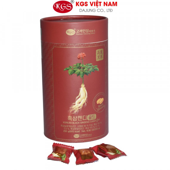 Kẹo Hắc Sâm KGS Hộp Giấy 250g