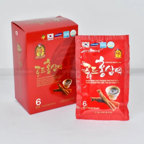 Nước Hồng Sâm Chén Dream Hàn Quốc Hộp 70 ml x 30 Gói