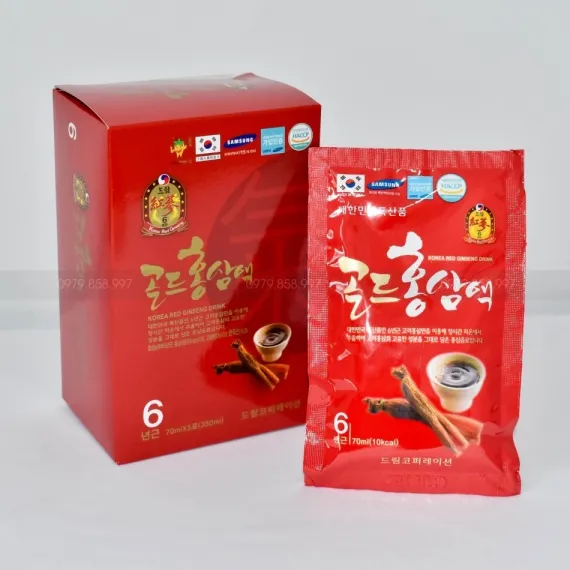 Nước Hồng Sâm Chén Dream Hàn Quốc Hộp 70 ml x 30 Gói