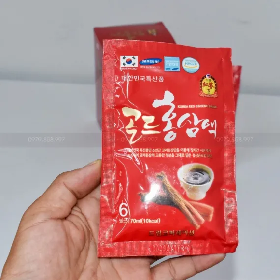 Nước Hồng Sâm Chén Dream Hàn Quốc Hộp 70 ml x 30 Gói Nước Hồng Sâm Chén Dream Hàn Quốc Hộp 70 ml x 30 Gói