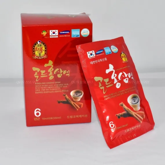 Nước Hồng Sâm Chén Dream Hàn Quốc Hộp 70 ml x 30 Gói Nước Hồng Sâm Chén Dream Hàn Quốc Hộp 70 ml x 30 Gói