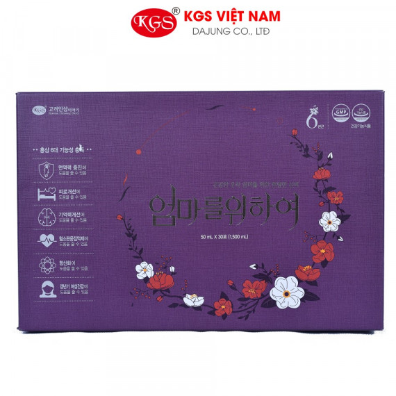 Nước Hồng Sâm KGS Dành Cho Phụ Nữ 50ml x 30 gói