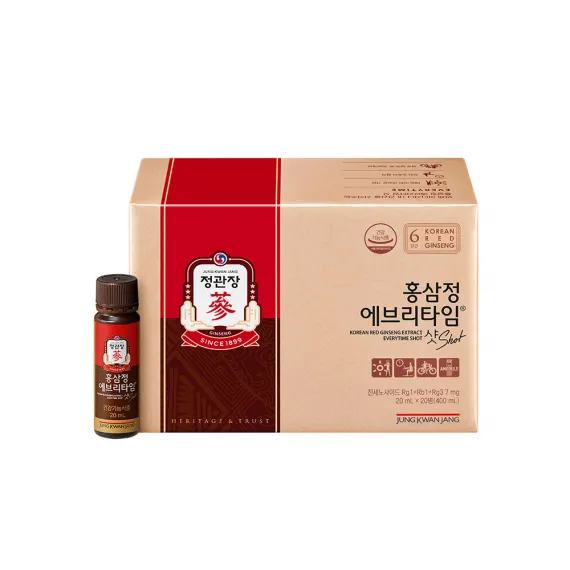 Nước Hồng Sâm KGC Jung Kwan Jang Everytime Shot 20ml x 20 Chai Nước Hồng Sâm KGC Jung Kwan Jang Everytime Shot 20ml x 20 Chai
