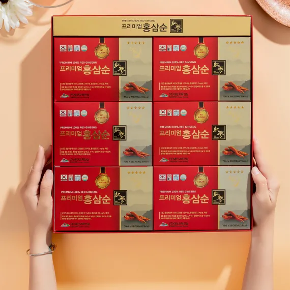 Nước Hồng Sâm Không Đường Deasan Hộp 30 Gói x 70ml