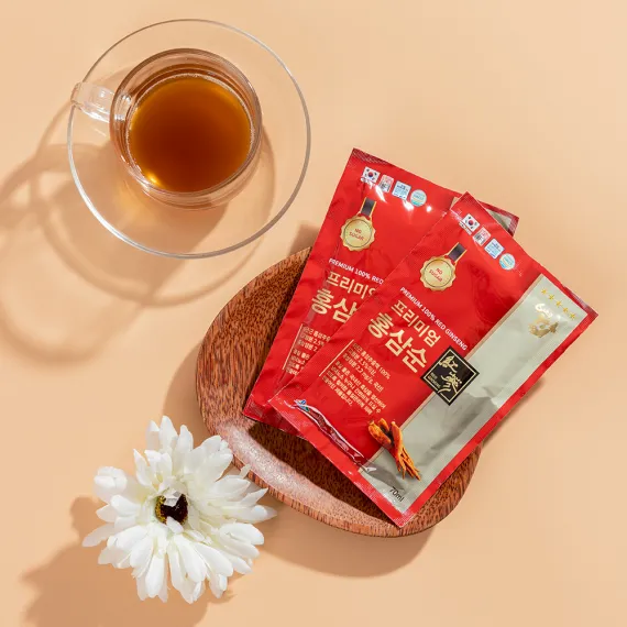 Nước Hồng Sâm Không Đường Deasan Hộp 30 Gói x 70ml