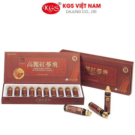 Chiết xuất Hồng Sâm Nhung Hươu KGS 10 ống
