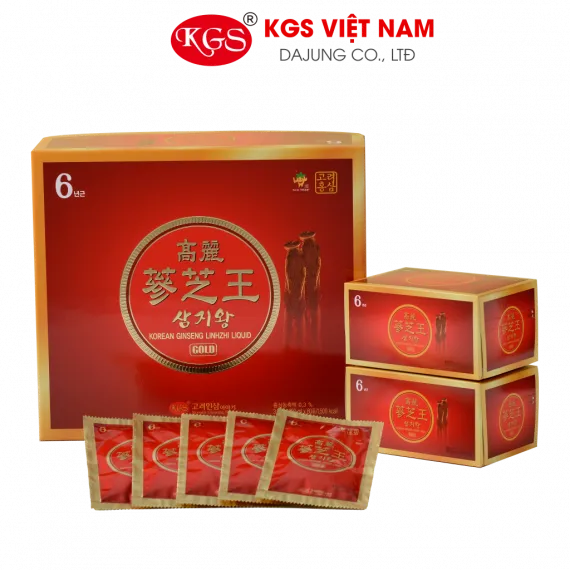 Nước hồng sâm linh chi KGS Hàn Quốc 60 gói