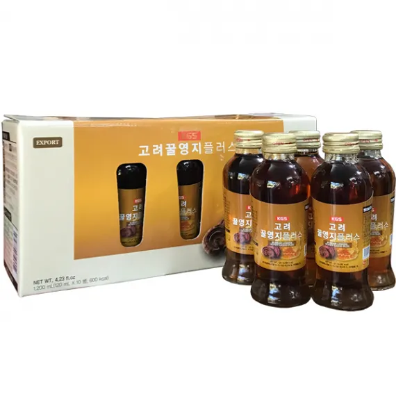 Nước linh chi mật ong 120ml x 10 chai KGS Nước linh chi mật ong 120ml x 10 chai KGS
