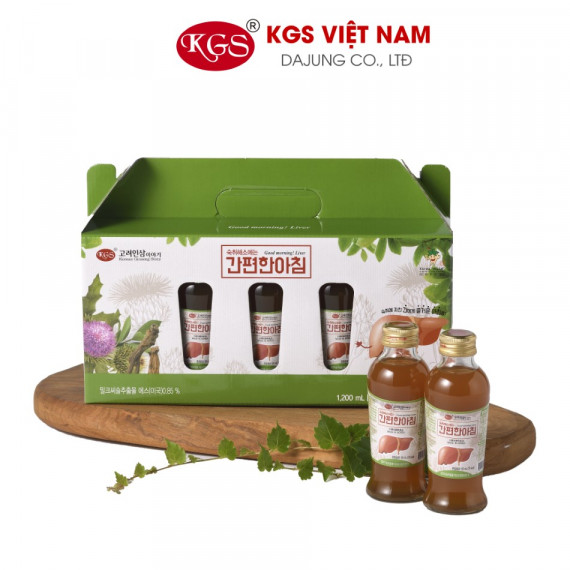 Nước Uống Giải Độc Gan Thanh Lọc Cơ Thể KGS 120ml x 10 Chai