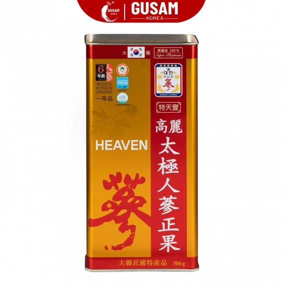 Thiên Sâm Chính Phủ Tẩm Mật Ong VVIP 300g 6 Củ