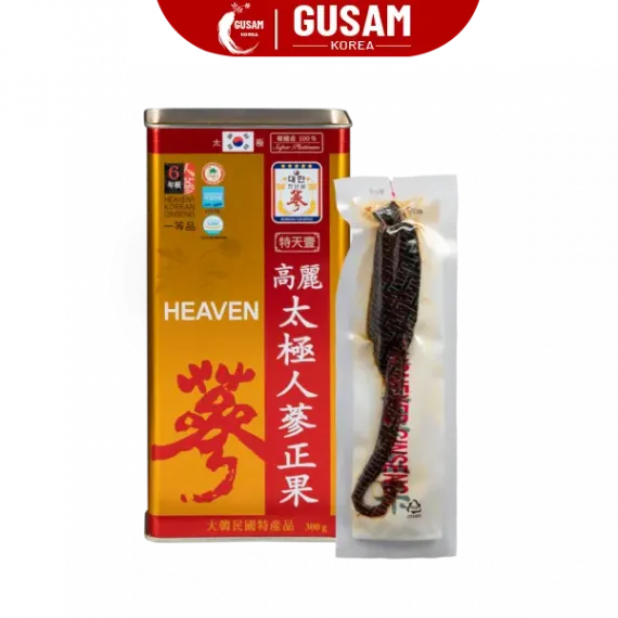 Thiên Sâm Chính Phủ Tẩm Mật Ong VVIP 300g 6 Củ
