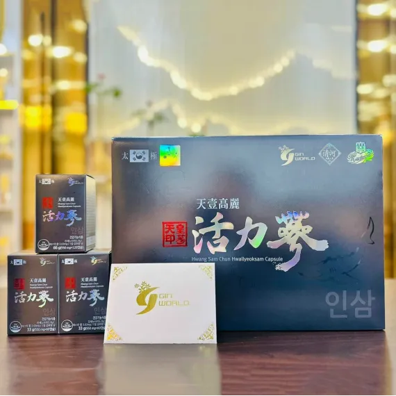 Viên Thiên Sâm Trứng Cá Tầm Hwang Sam Chun Hwallyeoksam Capsule 550mg x 720 Viên Viên Thiên Sâm Trứng Cá Tầm Hwang Sam Chun Hwallyeoksam Capsule 550mg x 720 Viên
