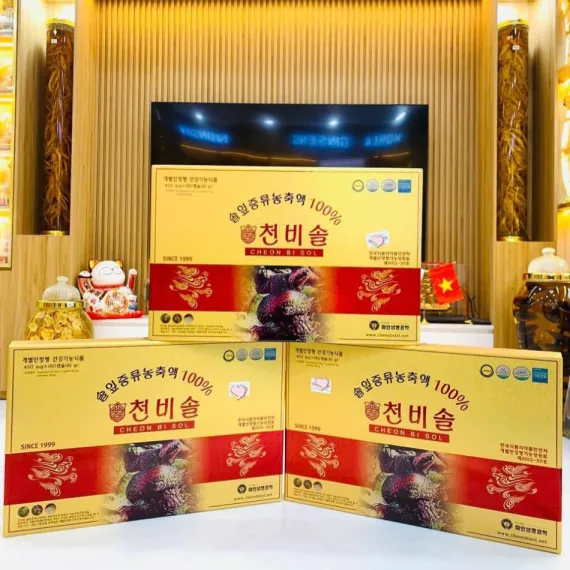 Tinh Dầu Thông Đỏ Cheon Bi Sol Hàn Quốc 450mg x 180 Viên Tinh Dầu Thông Đỏ Cheon Bi Sol Hàn Quốc 450mg x 180 Viên