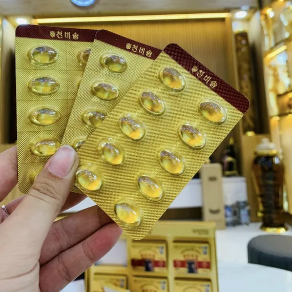 Tinh Dầu Thông Đỏ Cheon Bi Sol Hàn Quốc 450mg x 180 Viên Tinh Dầu Thông Đỏ Cheon Bi Sol Hàn Quốc 450mg x 180 Viên