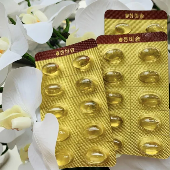 Tinh Dầu Thông Đỏ Cheon Bi Sol Hàn Quốc 450mg x 180 Viên Tinh Dầu Thông Đỏ Cheon Bi Sol Hàn Quốc 450mg x 180 Viên