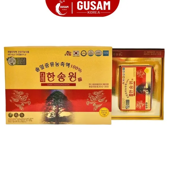 Tinh Dầu Thông Đỏ Dami Hansongwon Hàn Quốc 450mg x 120 Viên Tinh Dầu Thông Đỏ Dami Hansongwon Hàn Quốc 450mg x 120 Viên